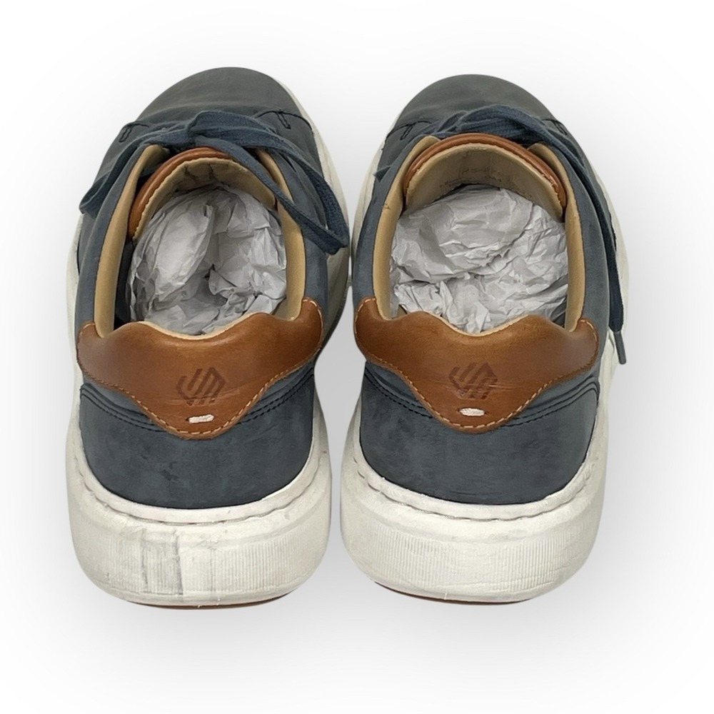 Johnston Murphy Anders Navy Leather Sneakers Mens 9M True Foam Nautical Preppy - Picture 5 of 9